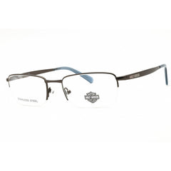 Harley Davidson Men's Eyeglasses - Matte Gunmetal Metal Half Rim Frame | HD50098 009