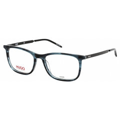 Hugo Men's Eyeglasses - Striped Blue Acetate/Metal Full Rim Frame | HG 1018 AVS 00