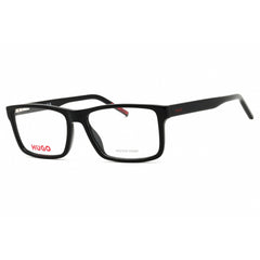 Hugo Men's Eyeglasses - Black Acetate Rectangular Full Rim Frame | HG 1262 0807 00