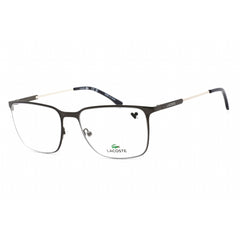 Lacoste Men's Eyeglasses - Matte Dark Grey Rectangular Metal Frame | L2287 021