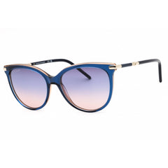 Longchamp Women's Sunglasses - Blue/Rose Acetate Round Full Rim Frame | LO727S 435