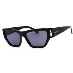 Longchamp Women's Sunglasses - Black/Blue Acetate Cat Eye Shape Frame | LO774S 001