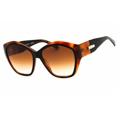 Longchamp Women's Sunglasses - Black/Havana Honey Cat Eye Shape Frame | LO712SN 011