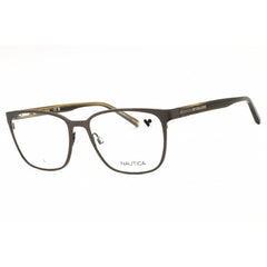 Nautica Men's Eyeglasses - Satin Dark Gunmetal Metal Full Rim Frame | N7346 N 030