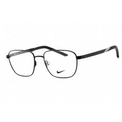 Nike Unisex Eyeglasses - Satin Black Metal Full Rim Rectangular Shape Frame | 8212 001