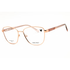 Nine West Women's Eyeglasses - Rose Gold Metal Rectangular Shape Frame | NW8020 770