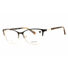 Nine West Women's Eyeglasses - Brown/Gold Metal Rectangular Shape Frame | NW8022 200