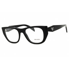 Prada Women's Eyeglasses - Black/Transparent Cat Eye Shape Frame | 0PR A18V 16K1O1