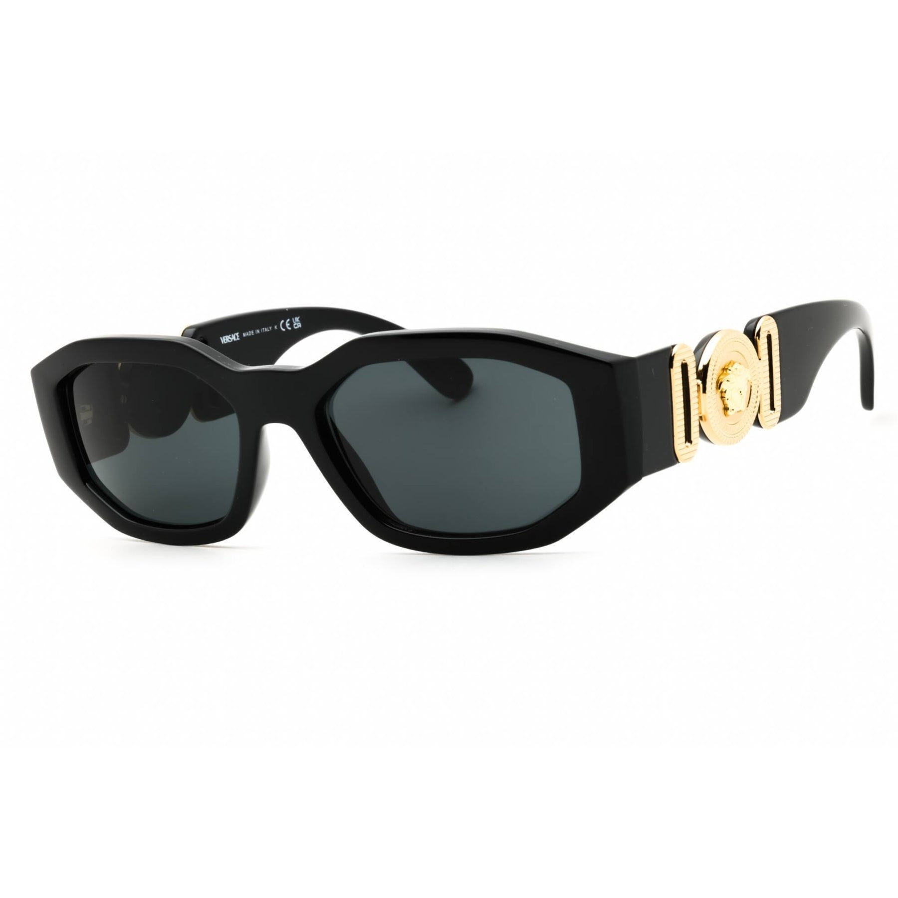 Versace Women Sunglasses - Black Plastic Full Rim Oval Shape 