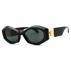 Versace Women's Sunglasses - Oval Black Plastic Full Rim Frame | 0VE4466U GB1/87