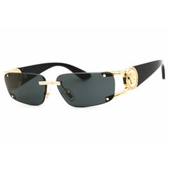Versace Unisex Sunglasses - Rectangular Gold Metal Rimless Frame | VE2291 100287