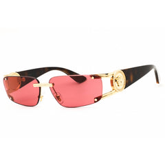 Versace Unisex Sunglasses - Rectangular Gold Metal Rimless Frame | VE2291 100275