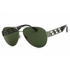Versace Men's Sunglasses - Aviator Gunmetal Metal Full Rim Frame | VE2289 100071