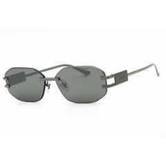 Versace Unisex Sunglasses - Gunmetal Metal Rimless Oval Shape Frame | 0VE2274 10016G