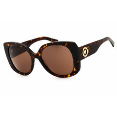 Versace Women's Sunglasses - Oversized Shape Havana Plastic Frame | 0VE4387 108/73