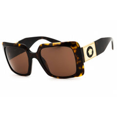Versace Women's Sunglasses - Oversized Shape Havana Plastic Frame | 0VE4405 108/73