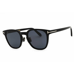 Tom Ford Unisex Sunglasses - Shiny Black Acetate Rectangular Frame | FT1051-K 01A