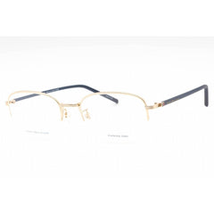 Tommy Hilfiger Men's Eyeglasses - Gold Half Rim Navigator Frame | TH 2012 F 0J5G 00
