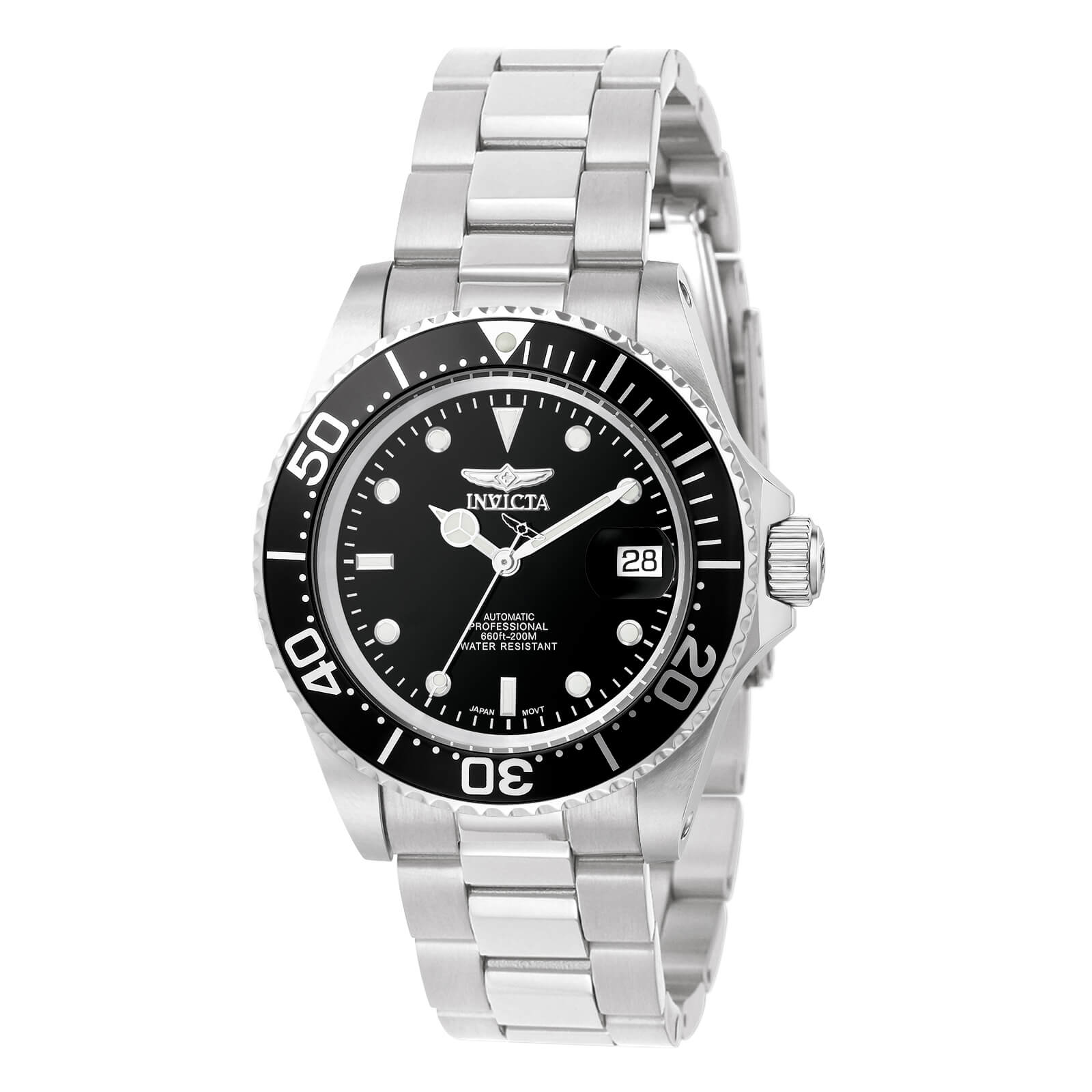 Invicta Men's Automatic Stainless Steel Watch - Pro Diver Black Dial Date | 8926
