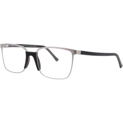 Andy Wolf Men's Eyeglasses - Black Metal/Acetate Square Full Rim Frame | ROBINSON A