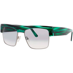 Andy Wolf Men's Sunglasses - Green Metal/Acetate Square Frame | SACHSEN P SUN COL B