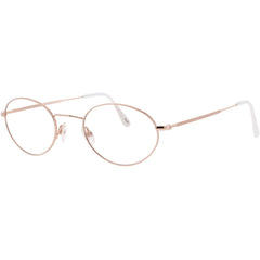 Andy Wolf Unisex Eyeglasses - Rose Gold Metal Oval Shape Full Rim Frame | 4711 C