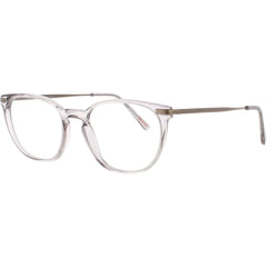 Andy Wolf Unisex Eyeglasses - Crystal Metal/Acetate Oval Shape Full Rim Frame | 4550 F