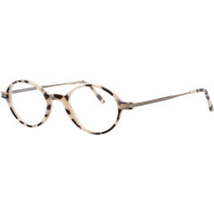 Andy Wolf Unisex Eyeglasses - Brown Metal/Acetate Oval Shape Full Rim Frame | 4551 G