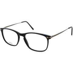 Andy Wolf Unisex Eyeglasses - Black/Gold Metal/Acetate Rectangular Frame | 4548 A