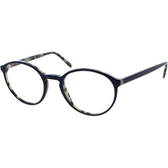 Andy Wolf Unisex Eyeglasses - Black/Beige Acetate Oval Shape Full Rim Frame | 4530 K