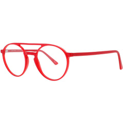 Andy Wolf Unisex Eyeglasses - Red Acetate Aviator Shape Full Rim Frame | 4515 H