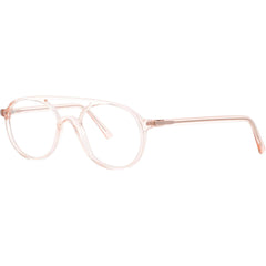 Andy Wolf Unisex Eyeglasses - Red Acetate Aviator Shape Full Rim Frame | 4516 A