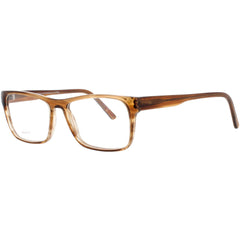 Andy Wolf Unisex Eyeglasses - Brown Acetate Rectangular Shape Full Rim Frame | 4482 E