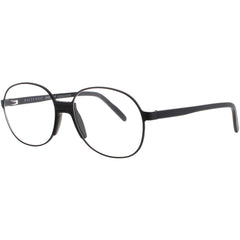Andy Wolf Unisex Eyeglasses - Black Metal/Acetate Oval Shape Full Rim Frame | BRUERA A