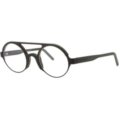 Andy Wolf Unisex Eyeglasses - Black Metal/Acetate Oval Shape Full Rim Frame | CHEN D