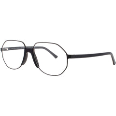 Andy Wolf Unisex Eyeglasses - Black Metal/Acetate Geometric Shape Frame | CONGLETON B