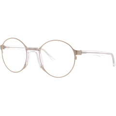Andy Wolf Unisex Eyeglasses - Crystal Metal/Acetate Oval Shape Full Rim Frame | NAYA C