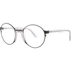 Andy Wolf Unisex Eyeglasses - Grey Metal/Acetate Oval Shape Full Rim Frame | NAYA D