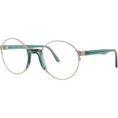 Andy Wolf Unisex Eyeglasses - Green Metal/Acetate Oval Shape Full Rim Frame | NAYA F