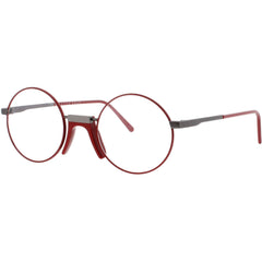 Andy Wolf Unisex Eyeglasses - Red Metal/Acetate Oval Shape Full Rim Frame | ROSS D