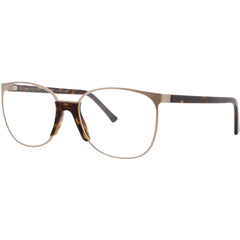 Andy Wolf Unisex Eyeglasses - Brown Metal/Acetate Rectangular Shape Frame | THURSBY C