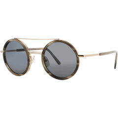 Andy Wolf Unisex Sunglasses - Gold/Havana Round Shape Full Rim Frame | BLISS SUN COL E