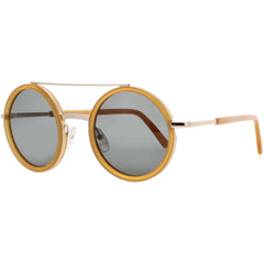 Andy Wolf Unisex Sunglasses - Gold/Orange Round Shape Full Rim Frame | BLISS SUN COL I