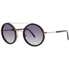 Andy Wolf Unisex Sunglasses - Gold/Blue Metal/Acetate Round Frame | BLISS SUN COL K