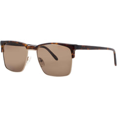 Andy Wolf Unisex Sunglasses - Gold/Brown Rectangular Shape Frame | COMFORT SUN COL F