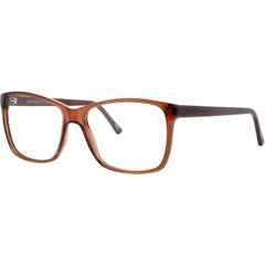 Andy Wolf Women's Eyeglasses - Brown Acetate Rectangular Shape Full Rim Frame | 5037 T