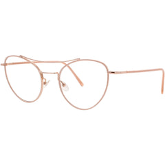 Andy Wolf Women's Eyeglasses - Rose Gold Metal Aviator Shape Full Rim Frame | 4717 C