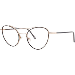 Andy Wolf Women's Eyeglasses - Gold Metal Aviator Shape Full Rim Frame | 4717 D
