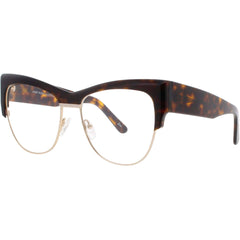 Andy Wolf Women's Eyeglasses - Brown Metal/Acetate Cat Eye Full Rim Frame | 5084 B