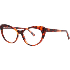 Andy Wolf Women's Eyeglasses - Red Acetate Cat Eye Shape Full Rim Frame | 5088 C